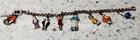 Vintage Snow White And The Seven Dwarfs Enamel Charm Bracelet 6-1 2 