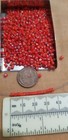 Red White Hearts 100 Gm-african Indian Trade Beads-murano Venetian Vintage Glass