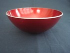 Vintage Emalox Norway 5  Red Bowl-label