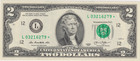Cu 2013 L Star Note  2 Two Dollar Bill Federal Reserve San Francisco Ca Currency