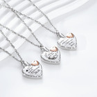 Heart Urn Necklace Ashes Cremation Jewelry For Women Men Keepsake Pendant Memori