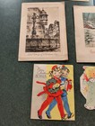 Lot Of 22 Vintage Antique Christmas Holiday New Years Greeting Cards Used