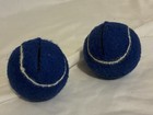 2 Walker Legs Tennis Balls Slits  Blue White