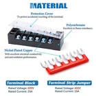 1-10 Sets 3-12 Positions 600v 15a Screw Terminal Block Terminal Barrier Strip