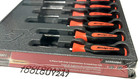 Snap On  Sgdx60b O 6pc Orange Soft Grip Combination Screwdriver Set New Usa Tool