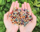 Assorted Semi Tumbled Gemstone Mini Chips 3-10 Mm  Tiny  Mixed Chips Bulk Lot