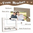 Daddy   Me Photo Frame Gift  Wood Picture Frame Present  Step Dad Gifts  A 