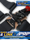 Prp Seats For 4 2 Harness With Latch   Link Lap Belt - Gold  2-inch Width