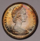 1967 Canada 50 Cents Silver Proof Coin Qeii  Confederation - Toned  under Light 