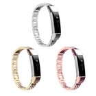 Strapsco Replacement Stainless Steel Bangle Watch Band Strap For Fitbit Alta Hr