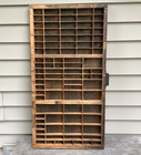 Antique Wooden Printers Drawer J15 Hamilton Letterpress Type Shadow Box 32 x 16 