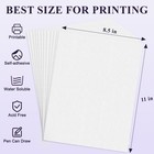 8pcs Stick And Stitch Embroidery Paper  8 5 x11  Wash Away Stabilizer  Printable