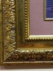 Vintage Picture Frame Gold Wood Ornate Gilt Gesso 15  X 13    g