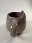 Our Name Is Mud Cute Pusheen Mug Sculpted Cat Face Ears Ceramic Coffee Cup 16 Oz