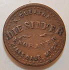 1863 Civil War Token 450-g-1a - A  Gleason - Hillsdale  Mich - Storecard