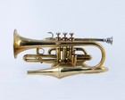 Echo Cornet Brass In Bb 4 Valve Brass Finish With Case And Mouthpiece Band Brs