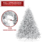Open Box - 6ft Silver Spruce Realistic Artificial Holiday Christmas Tree With