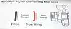 52-77mm Metal Step Up Lens Filter Converter Adapter Ring 52mm-77mm  E-52-e-77