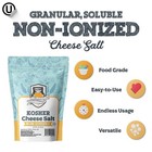 Fermentaholics 2 Pack Kosher Cheese Salt   Fine Grain Flaked Salt For   