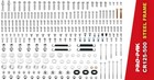 Pro Pak Bolt Fastener Kit Steel Frame Honda Cr125 85-98 Cr250 85-97  Cr500 85-01