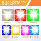 1pc Led Warning Strobe Lights Remote Control Security Lamp For Drone Motor Bike