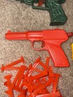Vintage Plastic Toy Rubber Dart Gun Pistol Lot Unbranded Working
