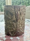 Chinese Antique Carved Bamboo Brush Pot