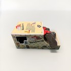 Vintage Tonka Pound Puppies Newborns Plush 7807 Dark Brown red Bow 1985