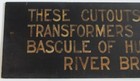 New Haven Railroad Hutchinson River Bridge Wood Sign From Tower Or Substation