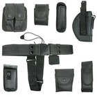Black Tactical Nylon Police Security Guard Duty Belt Utility Kit System W  Pouch