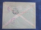 1945 Lima Peru Meter Postage Registered Airmail Bank Cover Used To Us