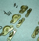 Vintage Nos 14 Piece Brass Finish  Window Sash Lock Latch Hardware