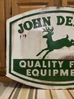 John Deere Metal Sign Farm Equipment Tractor Vintage Style Wall Decor Gas Oil
