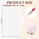 7pcs Bead Needles For Jewelry Making  10 2  Long Straight Needles 0 3-0 9mm 