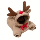 Pet Dog Hoodie Clothes Small Dog Coat Jacket Puppy Cat Costume Brown Same Day     