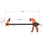 Jorgensen 12  Bar Clamp Set E-z Hold F Clamp One-handed Spreader Clamp 2-pack Us