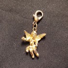 14k Yellow Gold Angel Dangle Charm Pendant  Lobster Clasp  No Stone