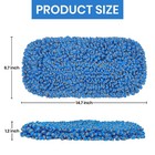 Trueyee 2 Pack Microfiber Mop Replacement Fits 15 7  Long  7 8  Wide  Blue-02