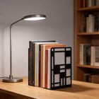 Black Metal Bookends For Shelves  1 Pair