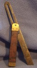 10 In Sliding T Bevel Square Rosewood Brass