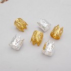 100pcs Dreadlock Beads Metal Crown Cuffs Clips For Braids Hair Rings Decorations