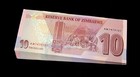 100 Pcs  X Zimbabwe 10 Dollar Banknotes 2020 P 103- Aunc To Unc