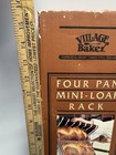 Vintage Sealed Package Village Baker Four Mini-loaf Rack  No  440gb Made In Usa