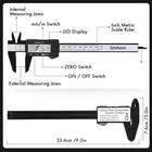 Calibre Digital Acero Inoxidable Calibrador Pie De Rey Con Pantalla Lcd Estuche