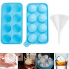 New Silicon Whiskey Ice Cube Ball Maker Mold Sphere Mould Brick Party Tray Round