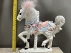 10    Ceramic Carousel Horse Free Standing Or Wall Plaque  Hand Painted Glazed