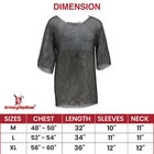 Medieval Chainmail Long Shirt Haubergeon Chain Mail Armor Butted Reenactment