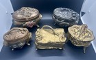 5 Antique Wb Mfg  Benedict Etc  Art Nouveau Jewelry Box Caskets - Free Shipping