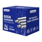 100 Pcs Soda Siphon Seltzer Chargers 8g Co2 Cartridge Greatwhip Fizzy Water