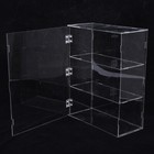 Clear 3 Tier Display Case Shelf Dustproof Showcase Holder For Action Figures Kit